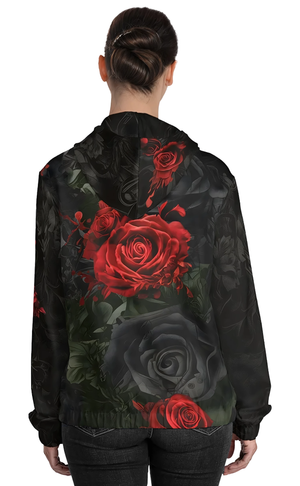 Metal Rose Women’s Full-Zip Hoodie